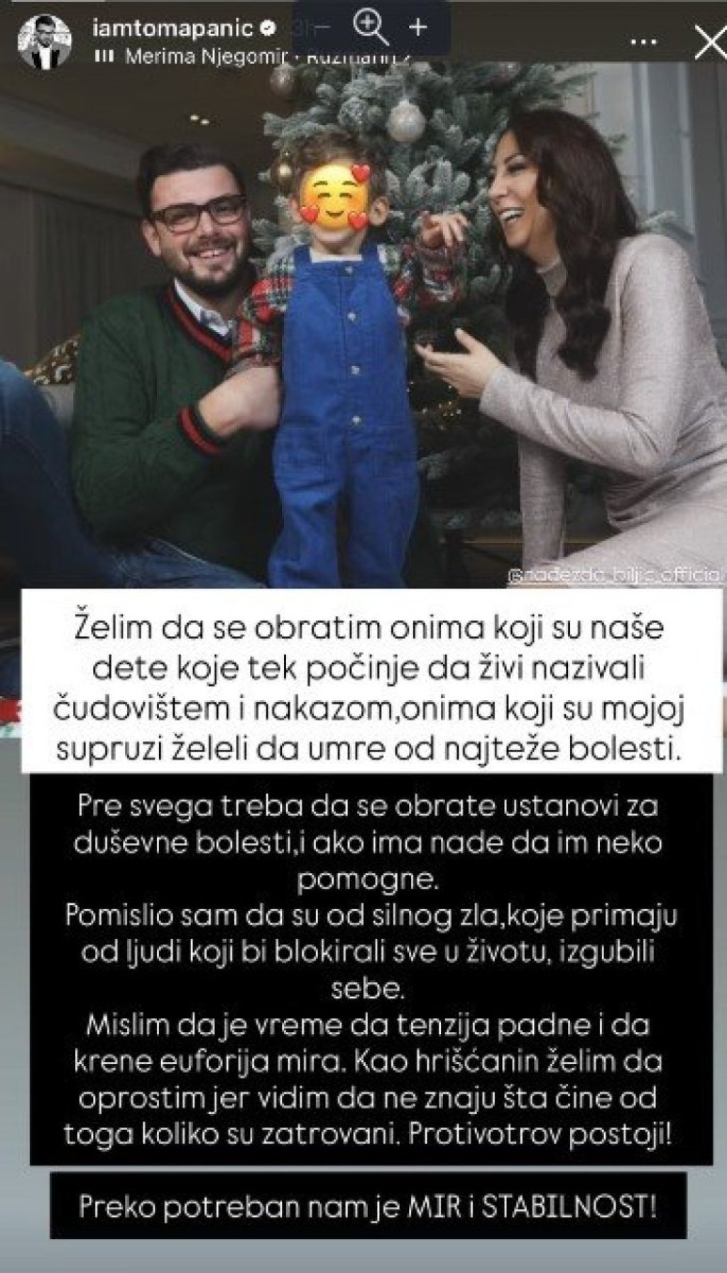 "Nazivali ste naše dete nakazom, a mojoj supruzi želeli smrt!" Tomi prekipelo nakon terora blokadera: "Zatrovani su"
