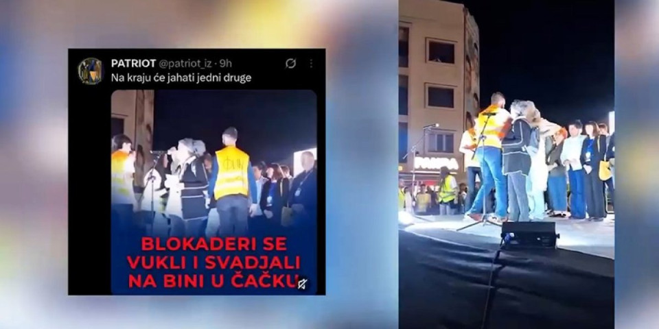 Prebili sopstvenog redara na bini! Još malo, pa će zvati Vučića da ih brani od njih samih! (VIDEO)