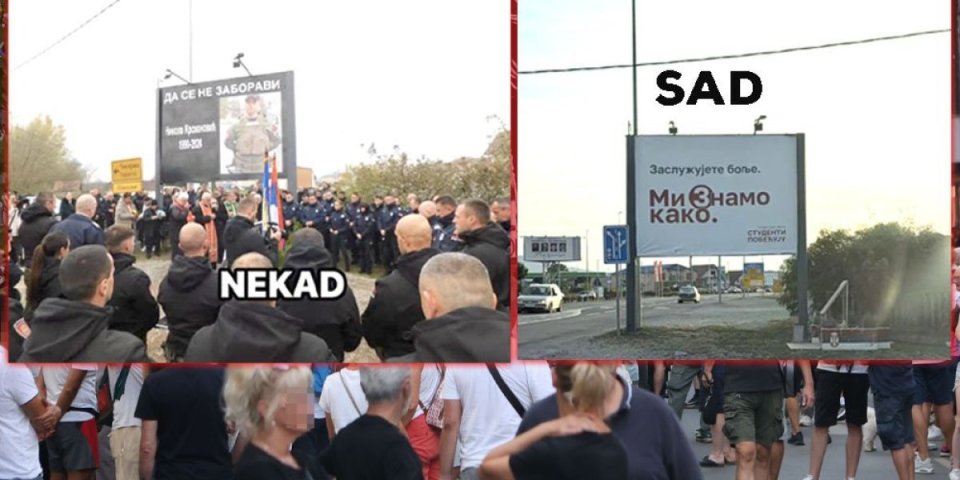 Skandal! Ništa im nije sveto - Skinuli spomen-obeležje ubijenog policajca u Loznici, a stavili parolu blokaderske liste