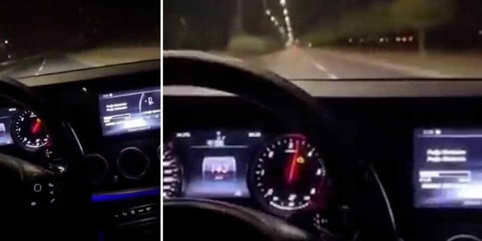 Mladić divljao "Mercedesom"  157 km na sat gde je ograničenje 80: Hvalio se na Instagramu - policija mu stavila lisice na ruke (VIDEO)