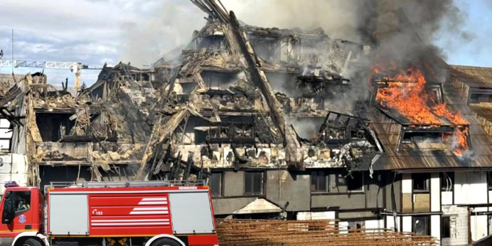 Požar ugašen, ali dramatična borba ne prestaje: Dim kulja iz razrušenog hotela! (FOTO)
