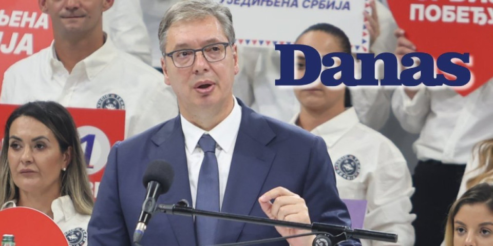Skandalozni naslov tajkunskog "Danas"! Pokrenuli monstruoznu kampanju dehumanizacije Vučića (FOTO)