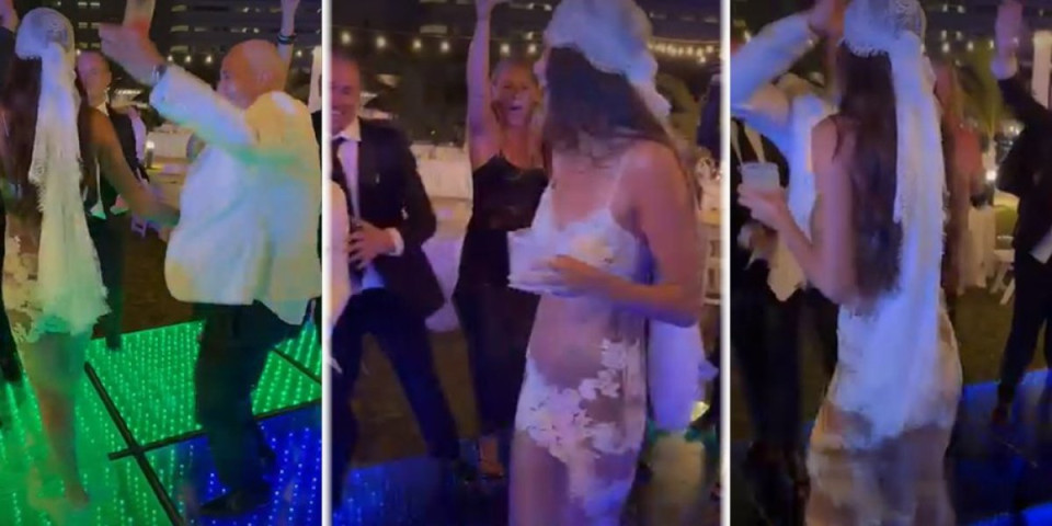 Mlada se skinula do gola pred gostima: Haljina otkrila sve, ljudi ne veruju šta je obukla (VIDEO)