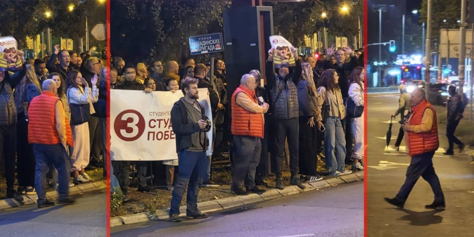 Haos na Novom Beogradu: Blokaderi divljaju i uništavaju imovinu grada - Pogledajte ko ih predvodi i urla u megafon (FOTO/VIDEO)