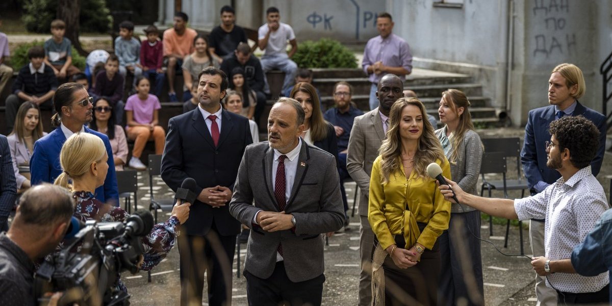 Na setu snimanja serije "Grad bola"