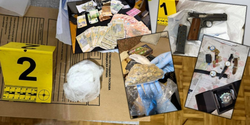 Evo šta je sve policija zaplenila osumnjičenima za ubistvo Bakića i Stokovića: Brdo para, satovi, droga...(FOTO)