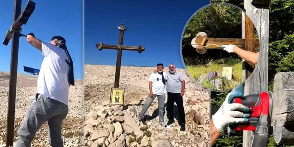 Ustaški logor smrti koji je progutao hiljade Srba: Obnovljen pravoslavni krst na Pagu - mestu gde su klali čak i decu (FOTO/VIDEO)