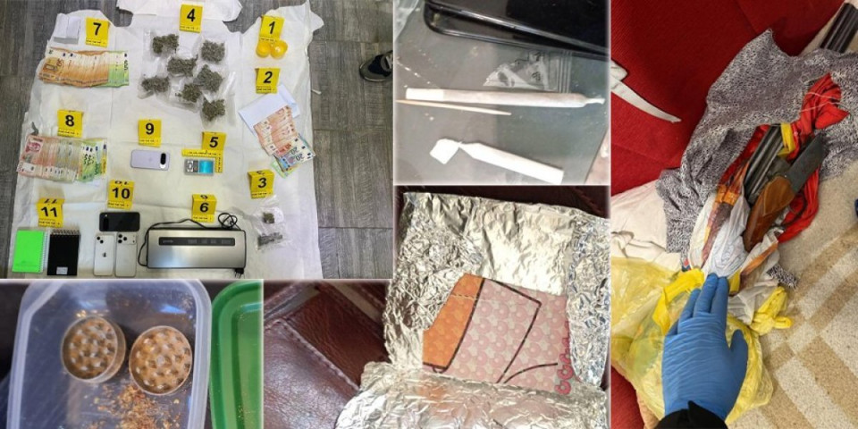 Droga, oružje, skupa kola i - važni rokovnici: Pogledajte šta je sve zaplenjeno od "vračaraca" na 70 lokacija (FOTO)