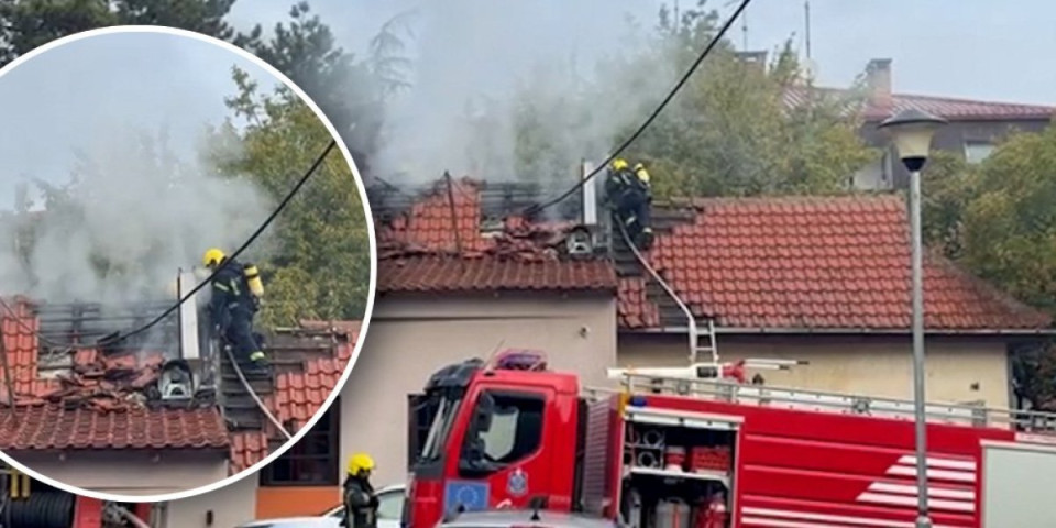 Drama na Karaburmi: Crni dim kulja iz poznatog restorana, vatrogasci u borbi sa vatrom (VIDEO)