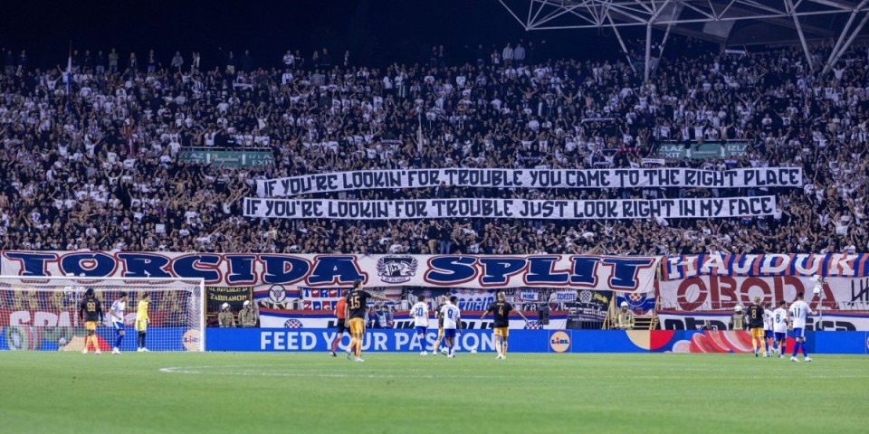 Novi skandal u komšiluku: Hajduk se izvinjavao zbog ustaških ispada "Torcide"!
