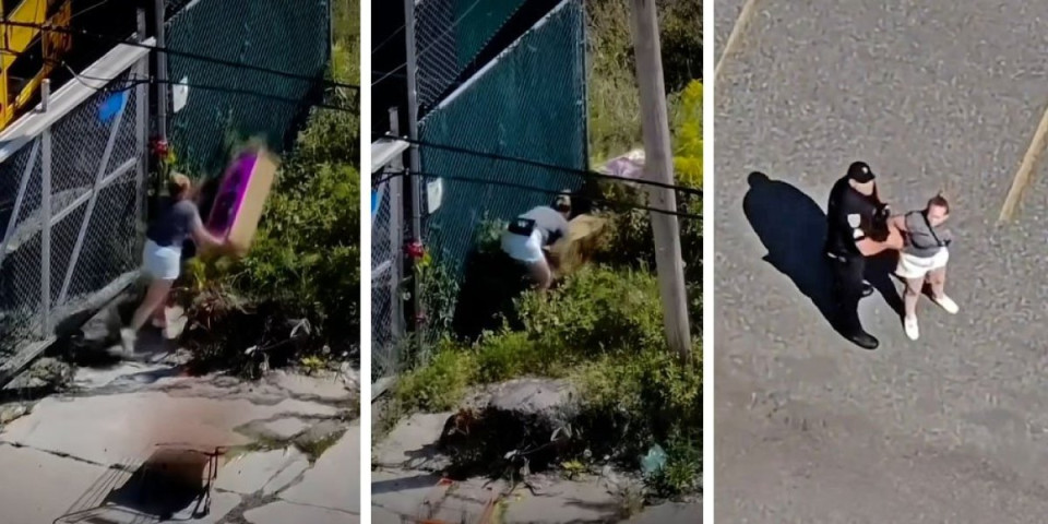 (VIDEO) Ljudi totalno pošandrcali zbog Noći veštica! Nije znala da dron snima svaki njen potez: Momentalno je uhapšena
