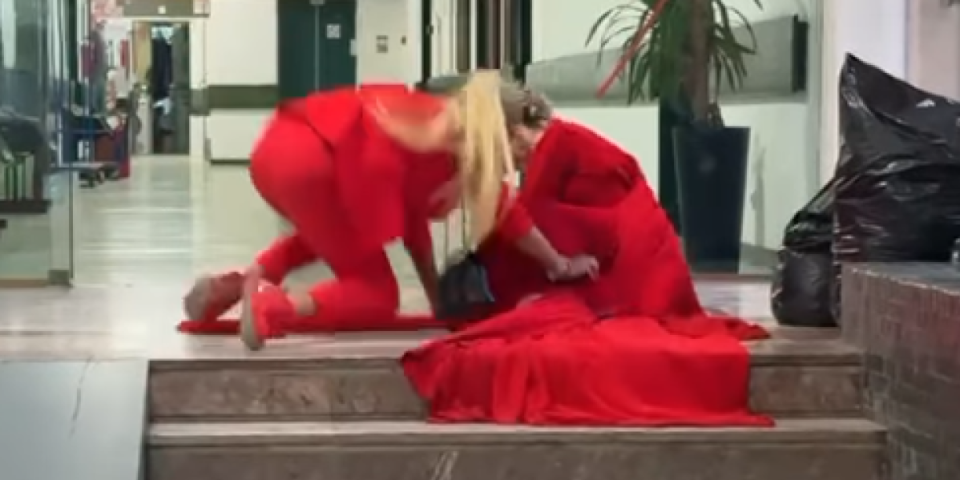 Prosula se usred Beograda! Snimak incidenta Srbi masovno dele - Pevačica povukla i ženu sa sobom (VIDEO)