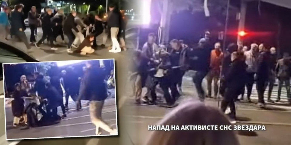 Udarno! Napadnuti aktivisti SNS na Zvezdari: Pogledajte snimak zastrašujućeg nasilja (VIDEO)