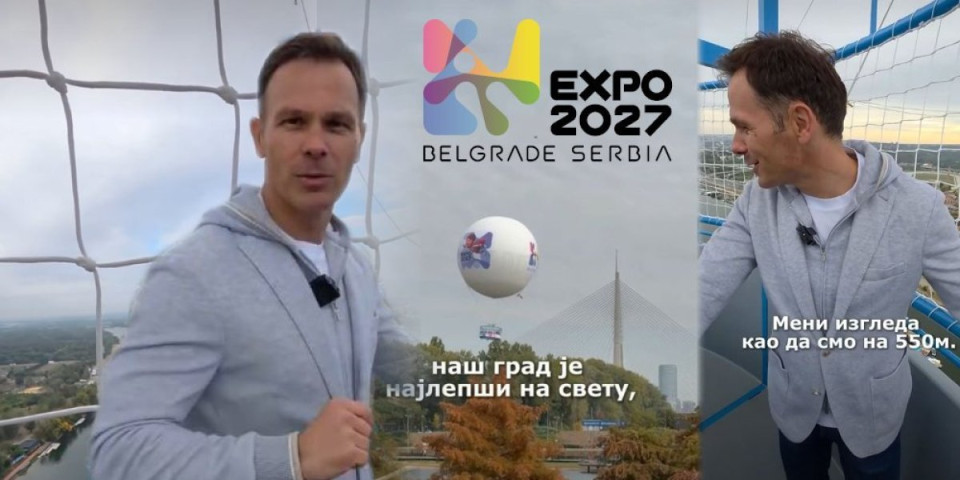 "Osećaj je fenomalan, naš grad je najlepši na svetu": Mali leteo panoramskim balonom Ekspo 2027, pa sa 150 metara pokazao važne projekte (VIDEO)