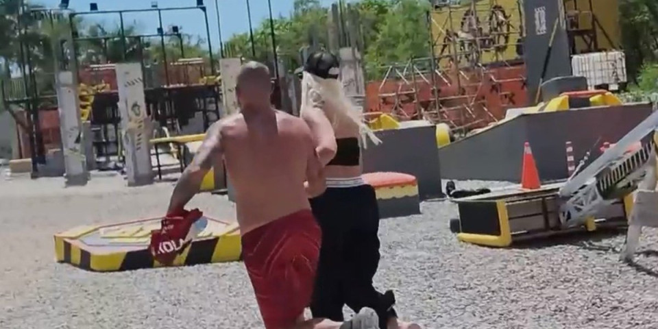 Kamere su sve zabeležile: Lakić pobegao sa voditeljkom Exatlona - Pogledajte kako su se došaptali i krenuli u akciju (VIDEO)