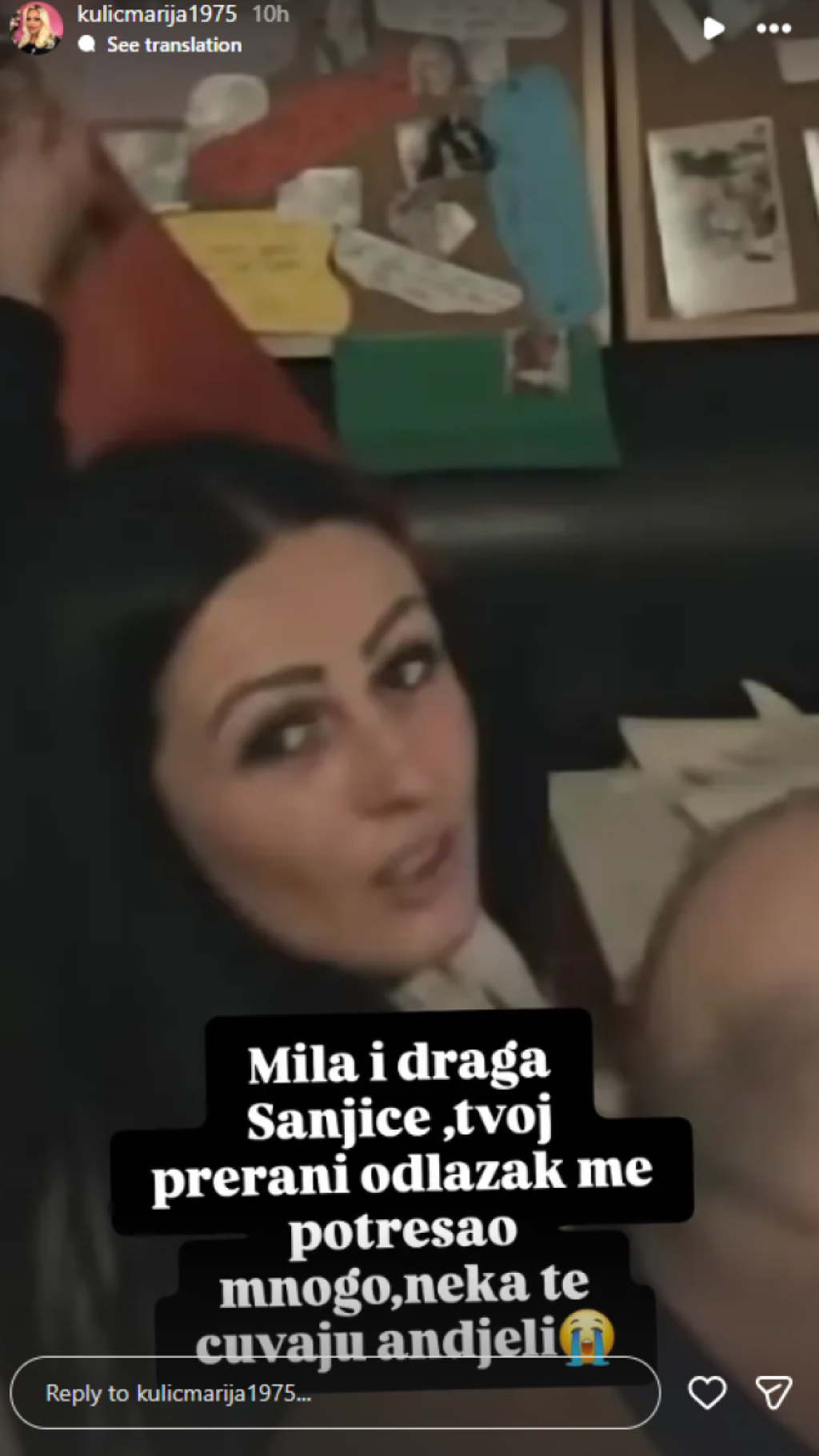 Mariju Kulić dočekale je strašne vesti: Oglasila se nakon Sanjine pogibije
