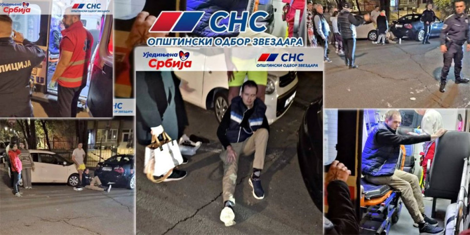 Horor na Zvezdari! Blokaderi napravili sačekušu i unakazili aktivistu SNS-a: Šutirali ga na zemlji (FOTO)