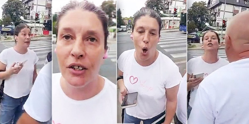 Dokle ide ova agresija?! Pogledajte kako simpatizerka blokadera divlja na ulici (VIDEO)