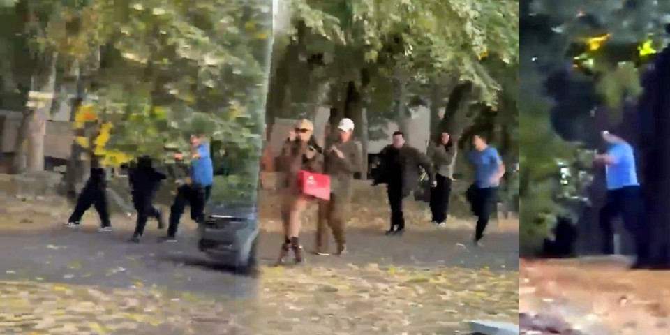 Zastrašujuće! Šarović napao aktivistu SNS: Jezivo blokadersko nasilje snimljeno na Tošinom bunaru (VIDEO)