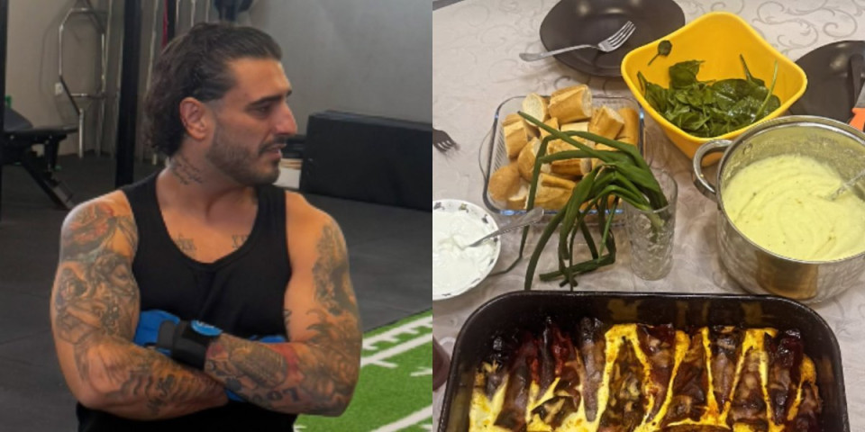 Darko nikad nije bio bolji frajer, a evo šta jede za ručak: Kad vidite šta mu je u tanjiru, ostaćete bez reči (FOTO)