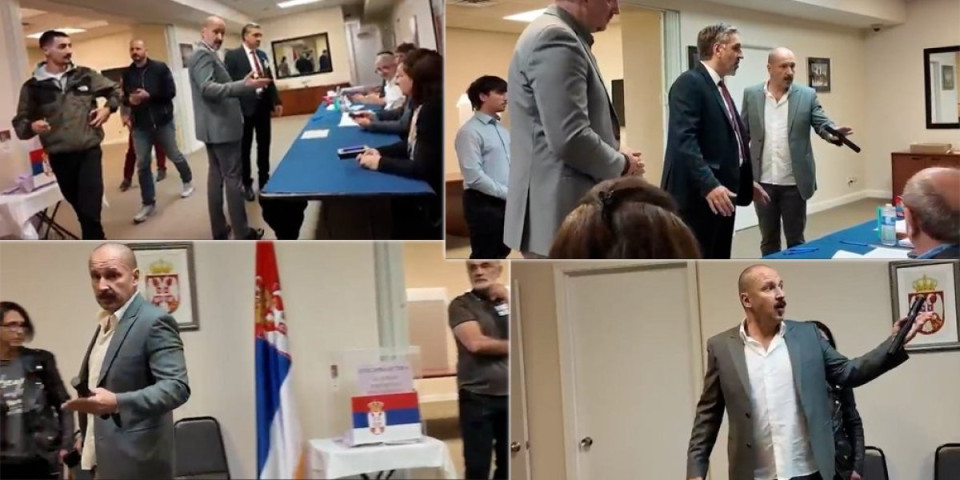 Skandal u Čikagu! Antonije Kovačević bez akreditacije upao na biračko mesto: Hteo da prekine glasanje i napao konzula! (VIDEO)