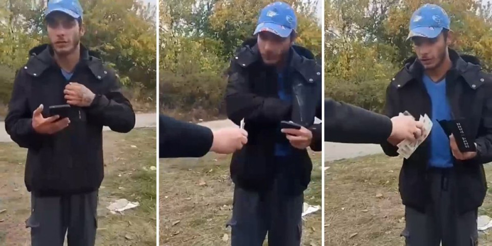 Ljudi, pogledajte ovo ludilo blokadera! Otimaju mu ličnu kartu i daju 8.000 dinara da ne ide na glasanje (VIDEO)