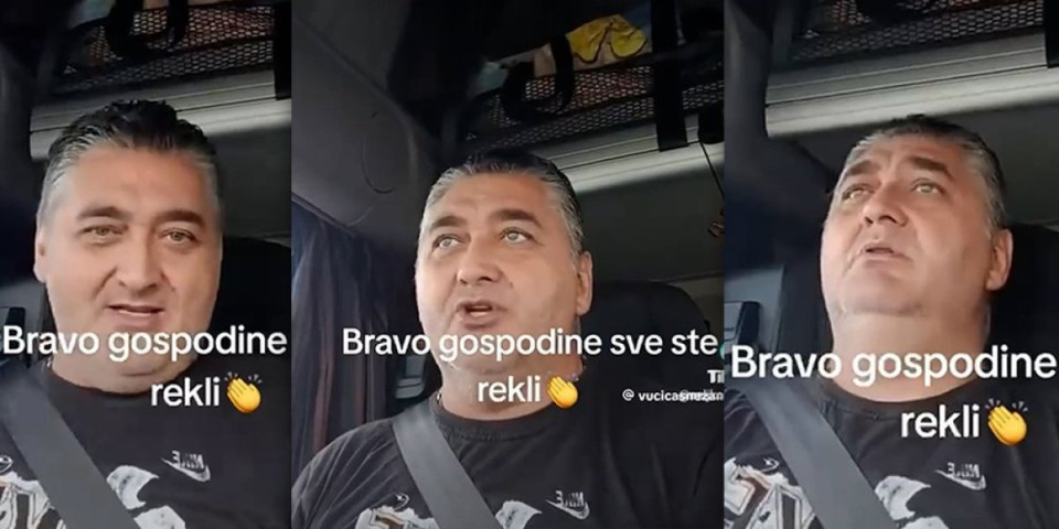 "Vratite se u Srbiju, sada ćete živeti u blagostanju!" Kamiondžija posramio blokadere iz dijaspore (VIDEO)