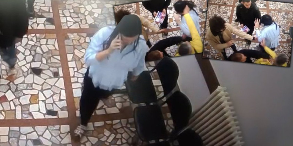 Stravično, sram vas, bre, bilo! Blokaderi išamarali ženu u zgradi Opštine Zemun - Upali u instituciju i terororisali zaposlene (VIDEO)